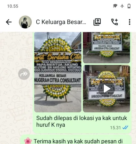Pengiriman Papan Bunga Duka Balai Komando Cijantung