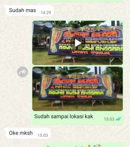 Pengiriman Papan Bunga Balai Komando Cijantung