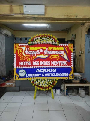 Papan Bunga di Balai Komando Cijantung